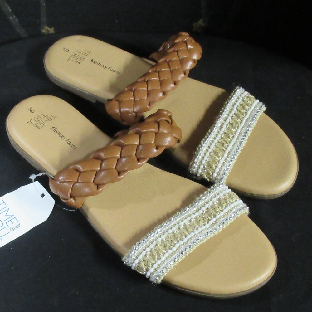 Boho Slip On Flat Braided Sandal